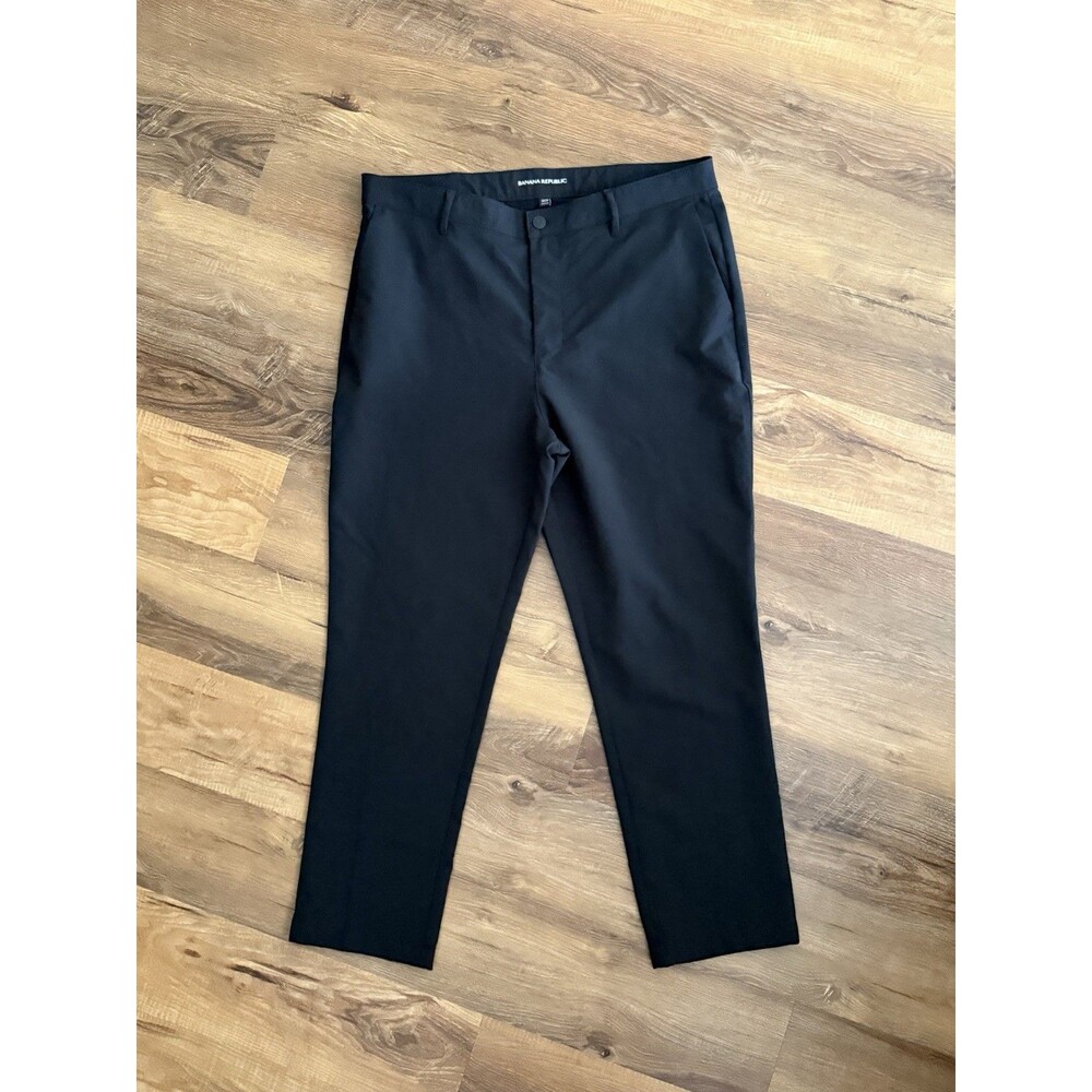 Banana Republic Pants Men's Size 38x29 Black Hybrid Nylon Golf Work Athletic‎